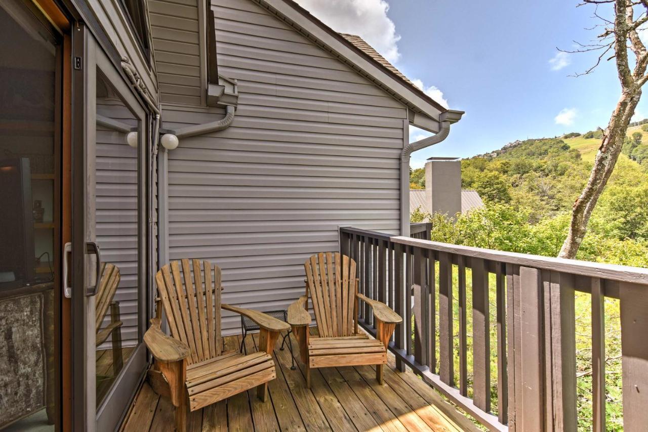 Beech Mountain Condo With Balcony, Walk To Resort! Extérieur photo