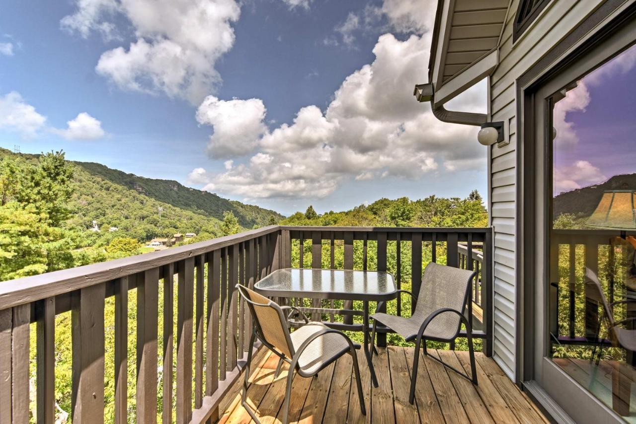 Beech Mountain Condo With Balcony, Walk To Resort! Extérieur photo