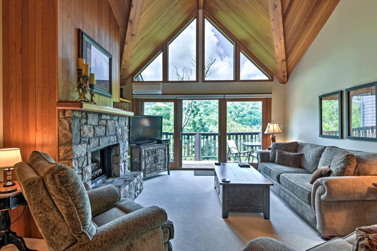 Beech Mountain Condo With Balcony, Walk To Resort! Extérieur photo